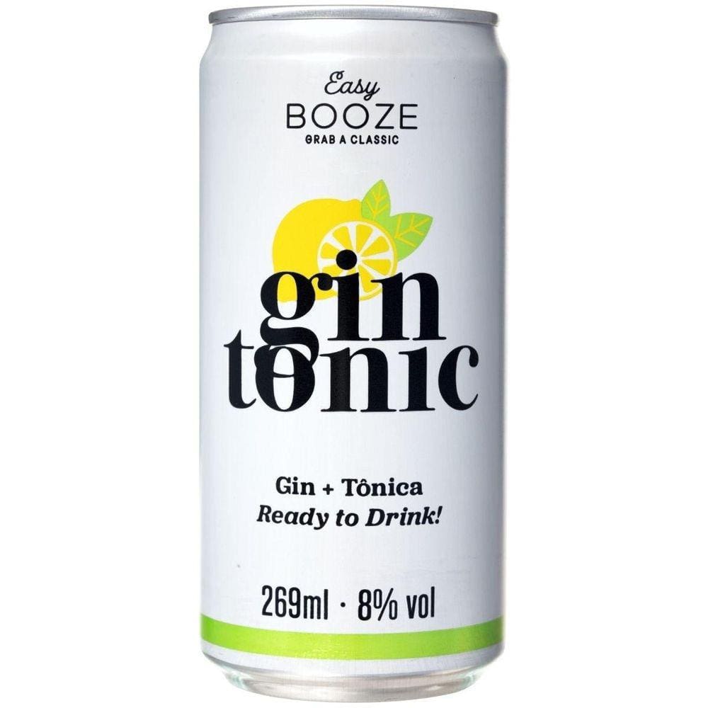 Kit 6 Drink Pronto Easy Booze Gin+Tônica 269Ml