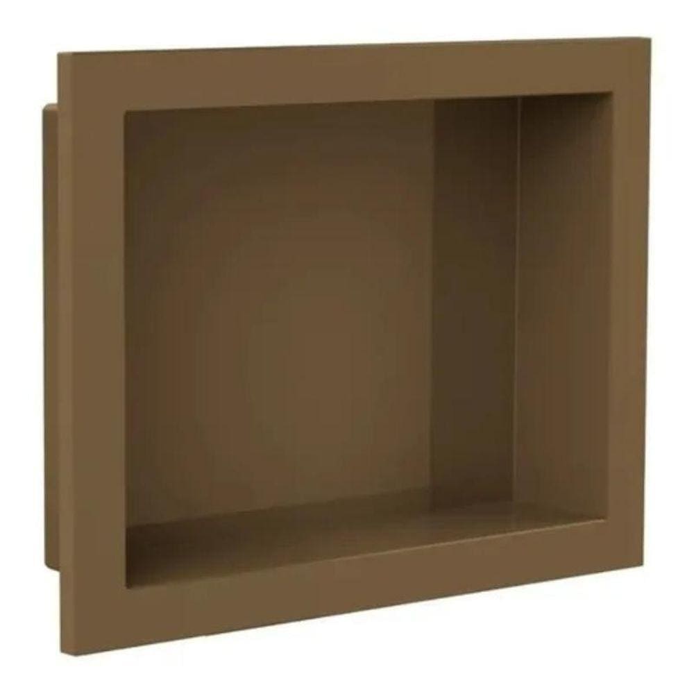 Nicho Para Banheiro E Cozinha Parede Embutir 30X40Cm Bronze