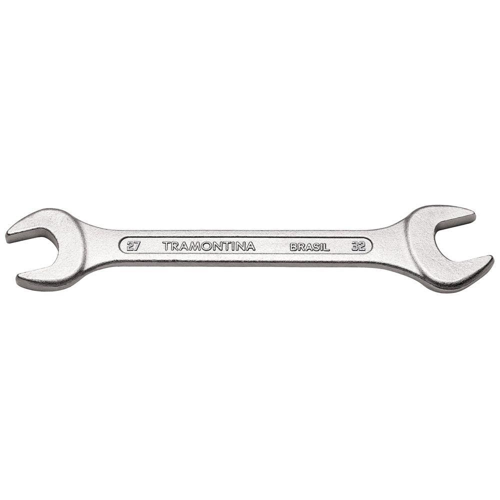 Chave Fixa 27x32 mm Tramontina Basic com Corpo em Aço Especial Cromado Tramontina