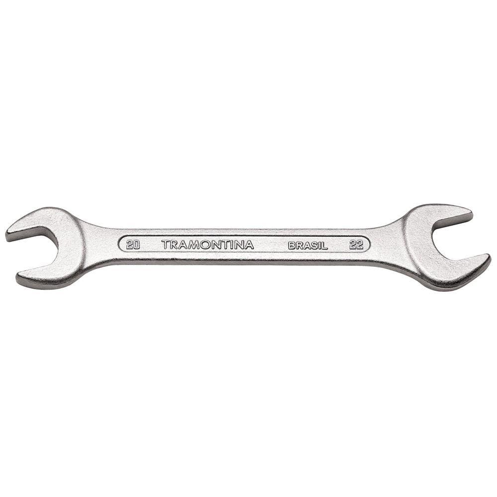 Chave Fixa 20x22 mm Tramontina Basic com Corpo em Aço Especial Cromado Tramontina