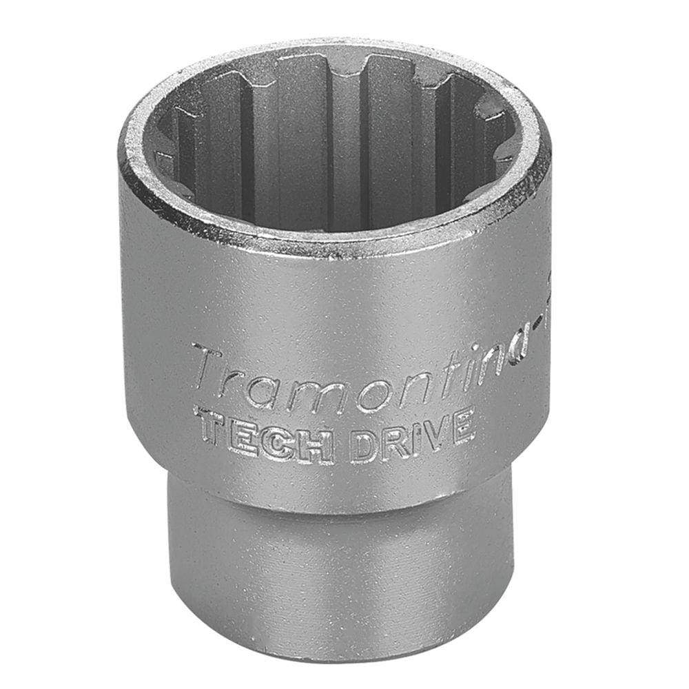 Soquete Techdrive em Aço Cromo Vanádio 30 mm - Encaixe 1/2” Tramontina PRO Tramontina