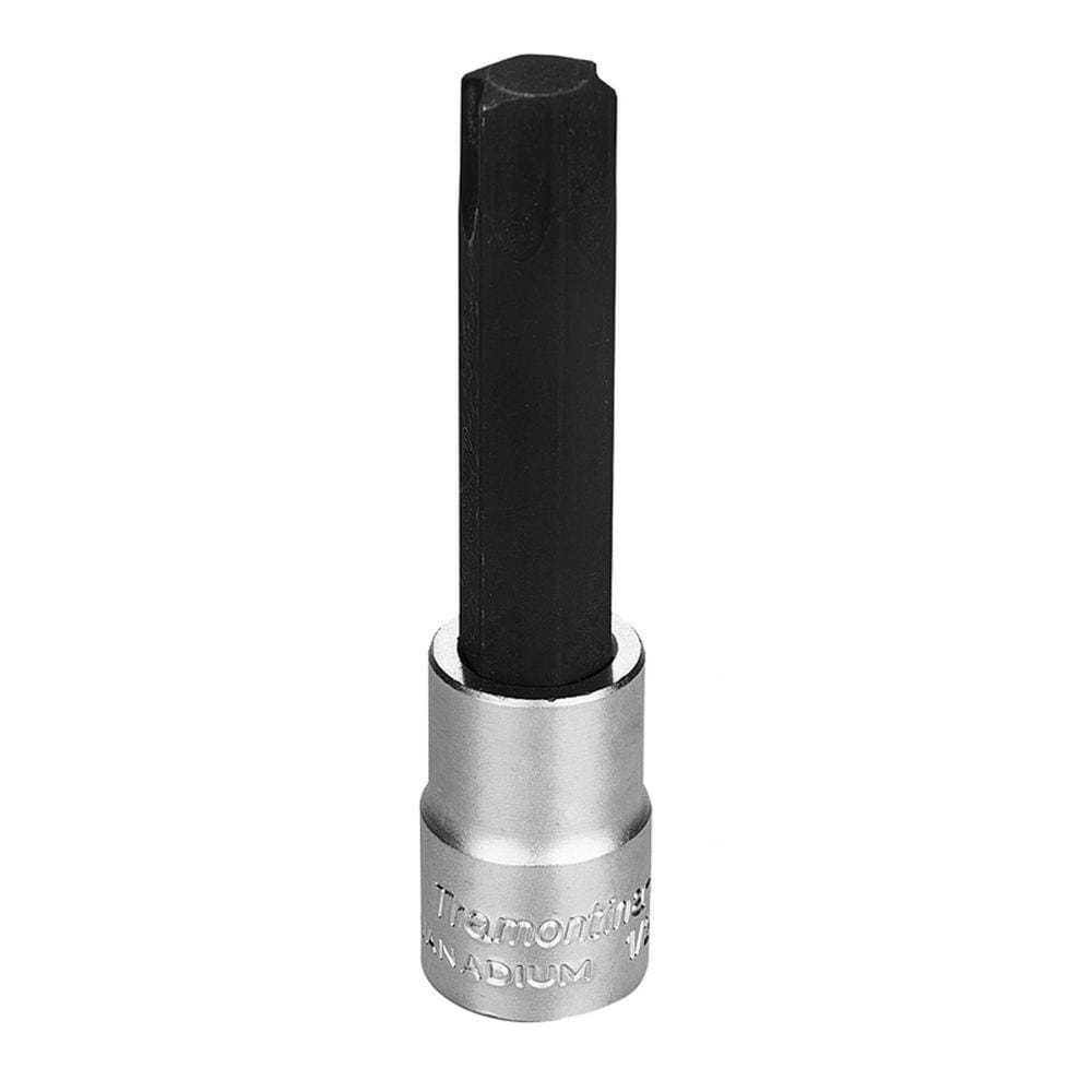 Soquete Longo em Aço Cromo Vanádio Ponta Trafix T70 - Encaixe 1/2” Tramontina