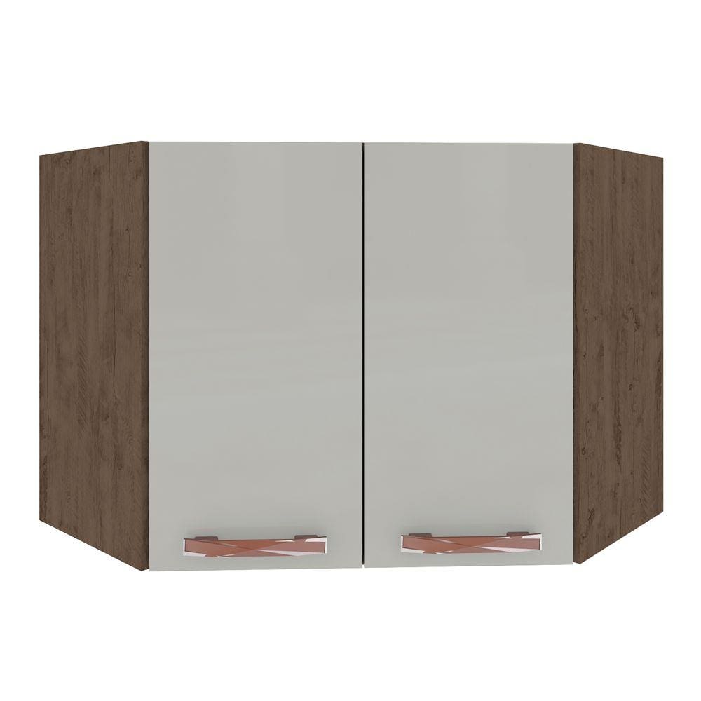 Armário Canto Marie Indekes Noce/Off White 61x73x32