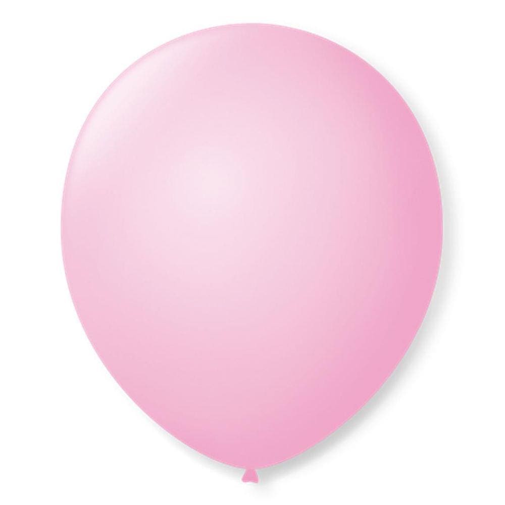 Balão São Roque N°9 Com 50 Unidades Rosa Baby