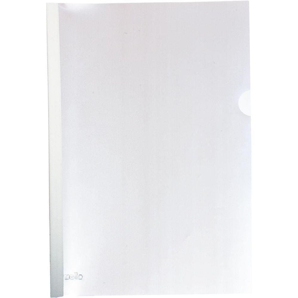 Pasta Canaleta A4 Cristal Delloplast Pacote Com 10Un