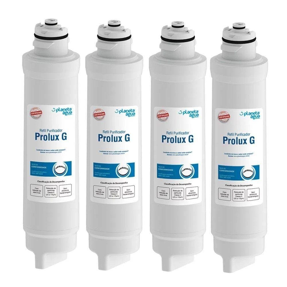 Kit 4 Unidades Refil Filtro Planeta Água Prolux G 1105