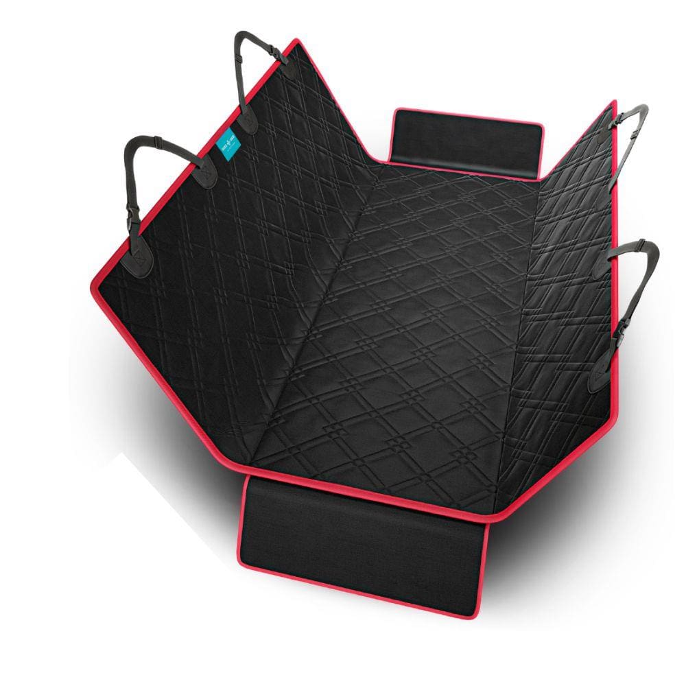 capa pet protetora de banco traseiro Duke & Dixie vermelha