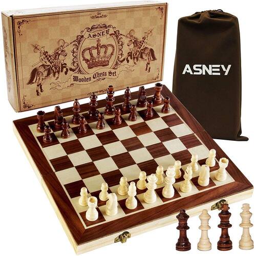  Chess Armory Large Chess Set w/Canvas Carrying Bag