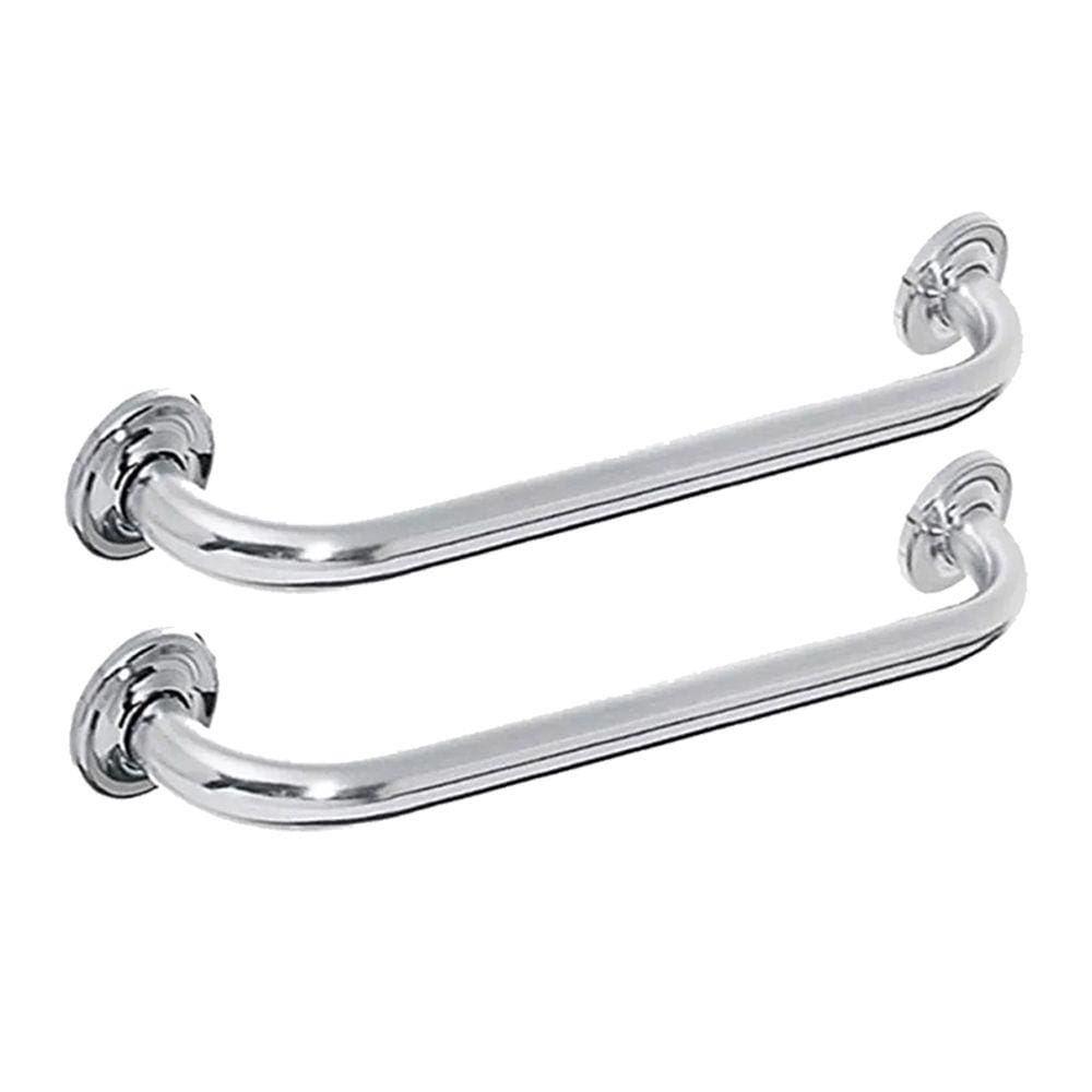 Alça Apoio Banheiro Inox Kit 2 uni Cadeirante Idoso Acessibilidade Deficiente