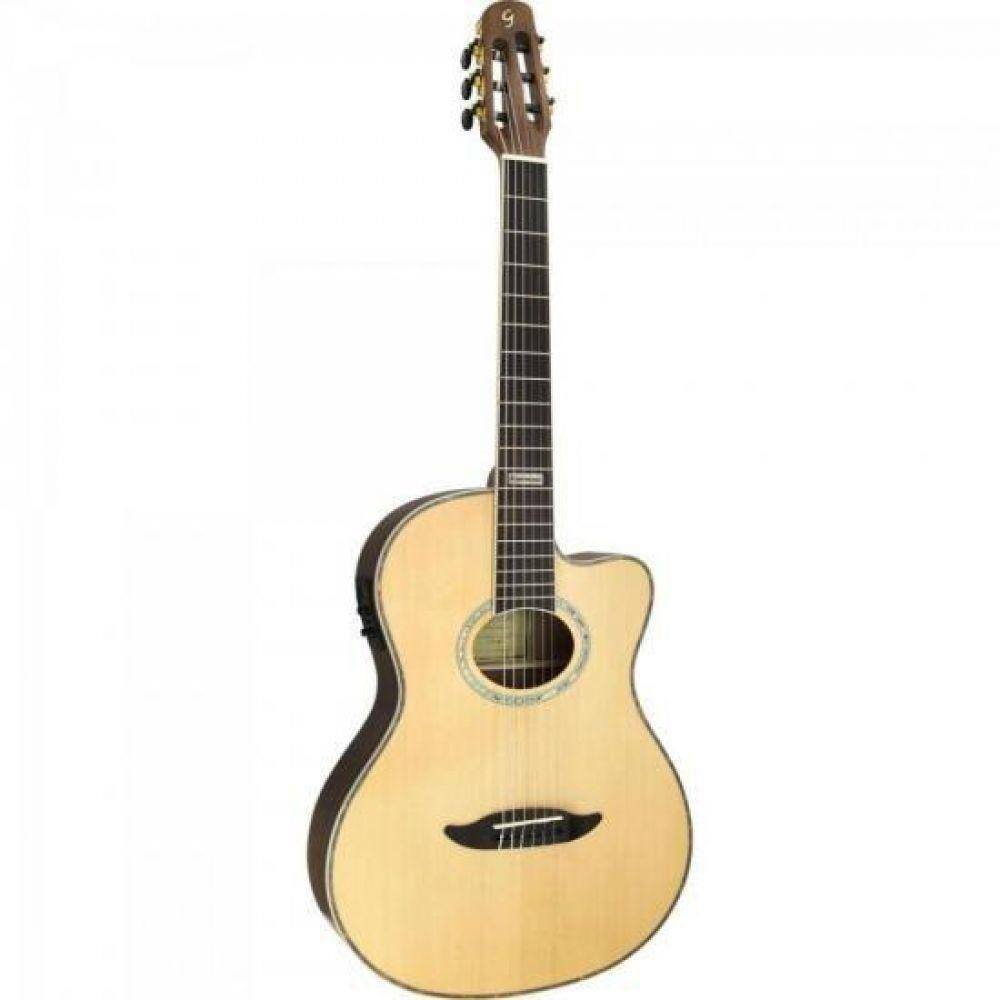 Violao Flat Cutaway Nylon Gnf3 Ceq Ns Natural Satin