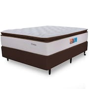 Cama Box com Colchão Queen Premium Mola Ensacadas HiperSoft Sensation Macio 158x198cm BF Colchões