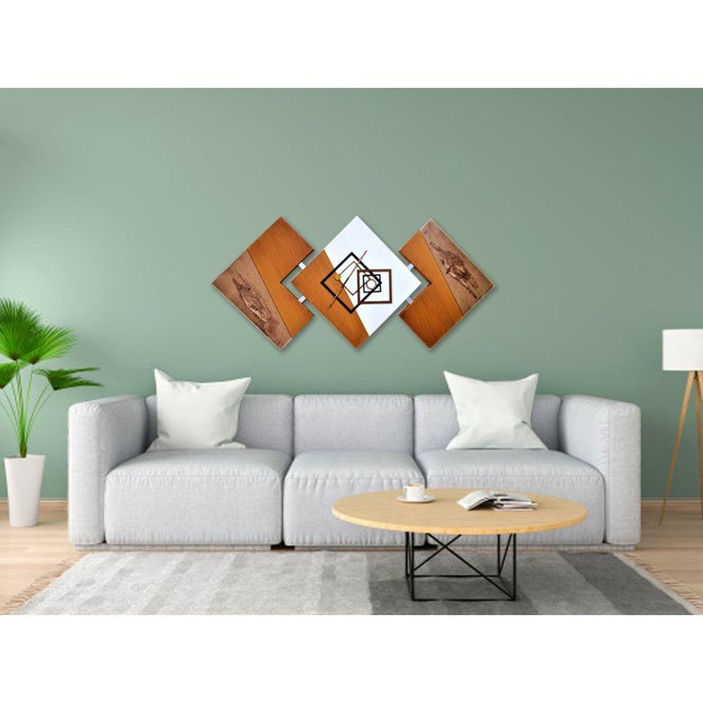 Quadros Decorativos Para Sala Modernos Mostarda Losango Novo