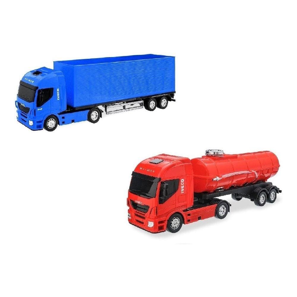 Caminhão Miniatura Iveco Carreta Baú S-way Lançamento