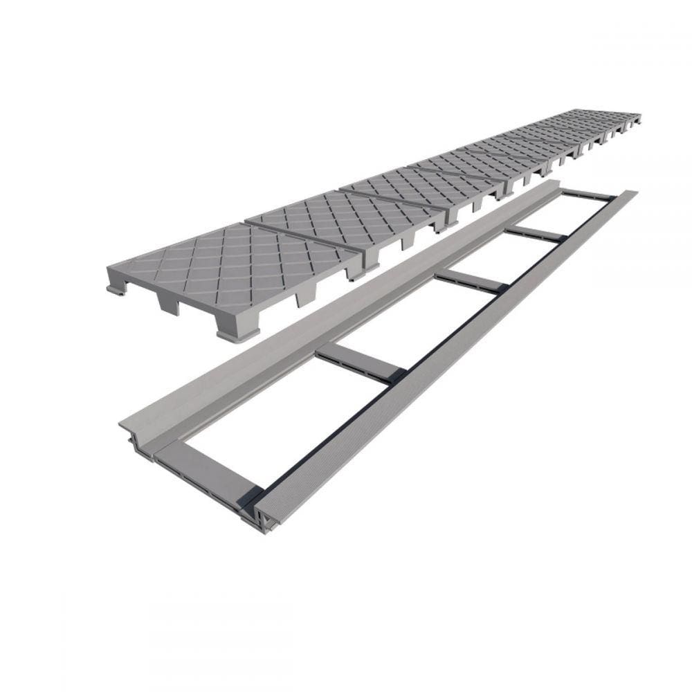 Ralo Linear Infinity Plus Pvc 130cm Com Acabamento Oculto Li