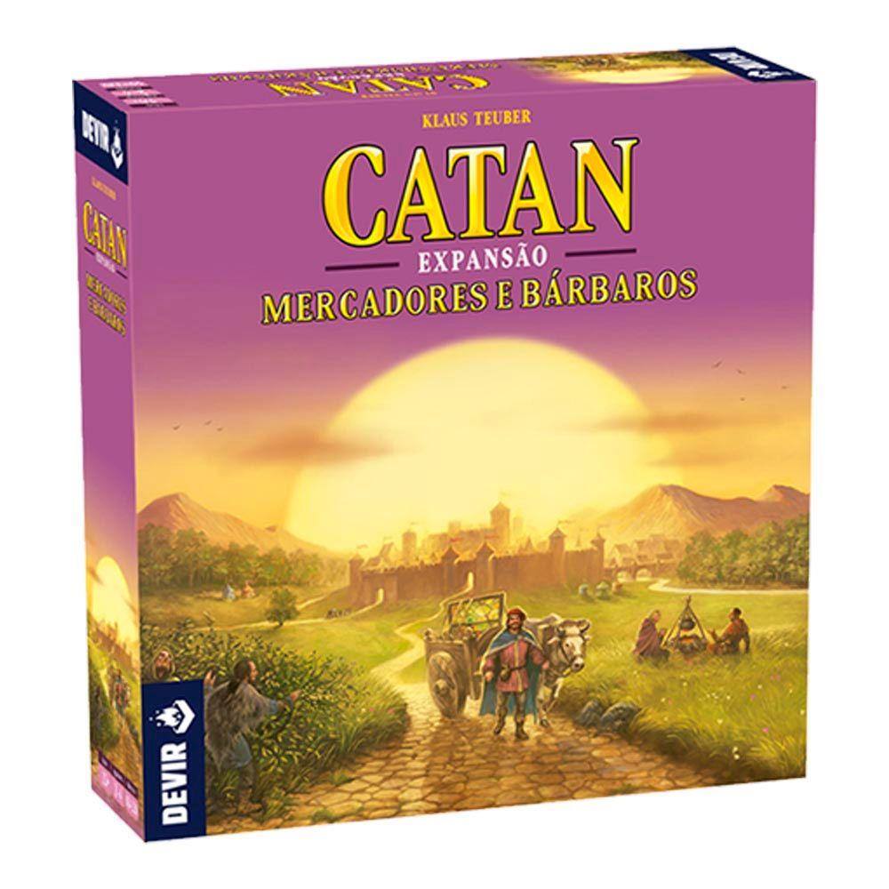 Catan Mercadores e Barbaros Expansão de Jogo de Tabuleiro Devir BGCATBARPT