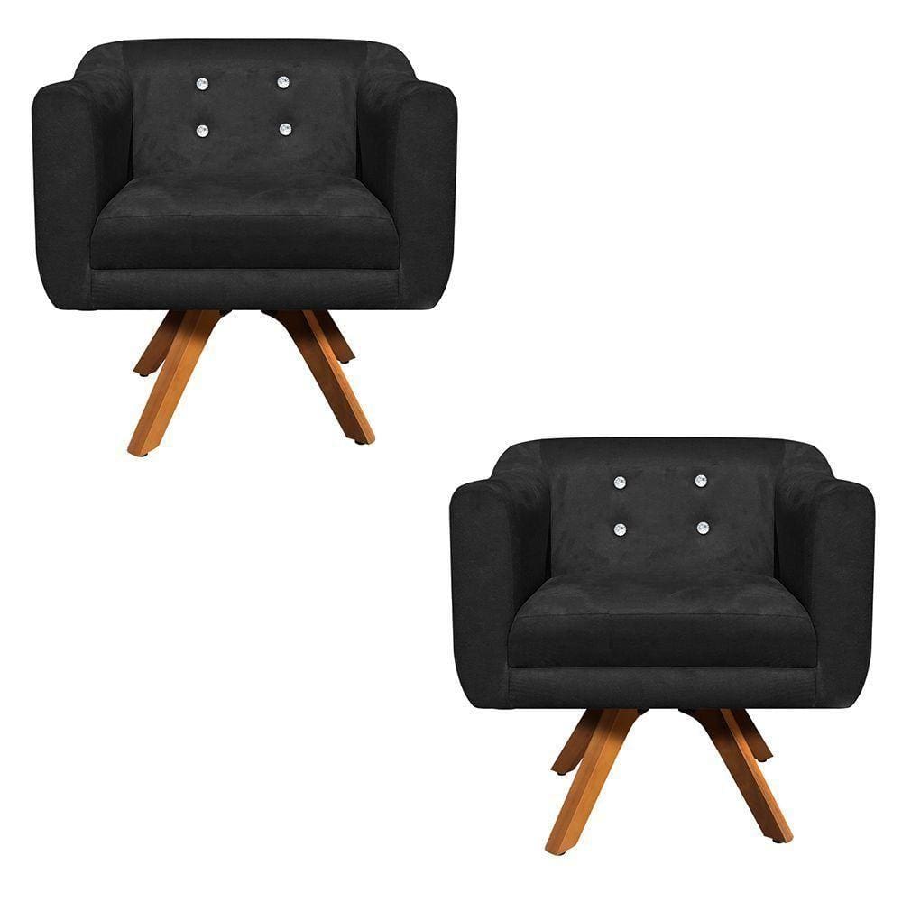 Kit 02 Poltronas Giratória Julia Mm30