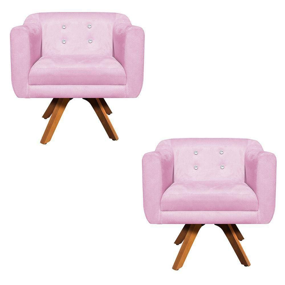 Kit 02 Poltronas Giratória Julia Mm30