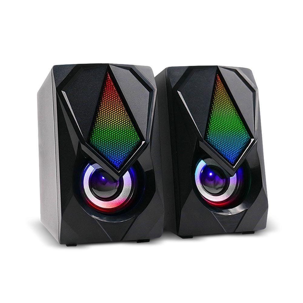 Caixa de Som 2.0 Gamer 12w Rms Rgb