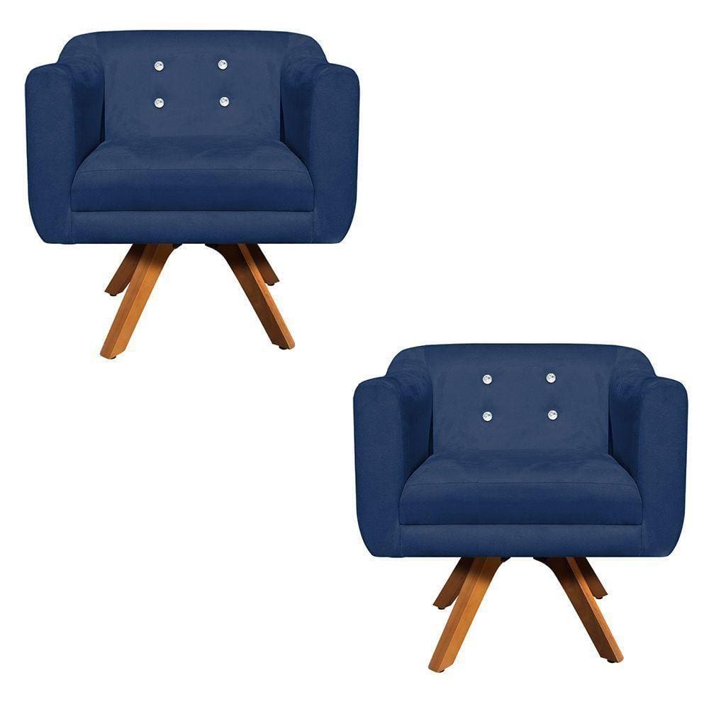 Kit 02 Poltronas Giratória Julia Mm30