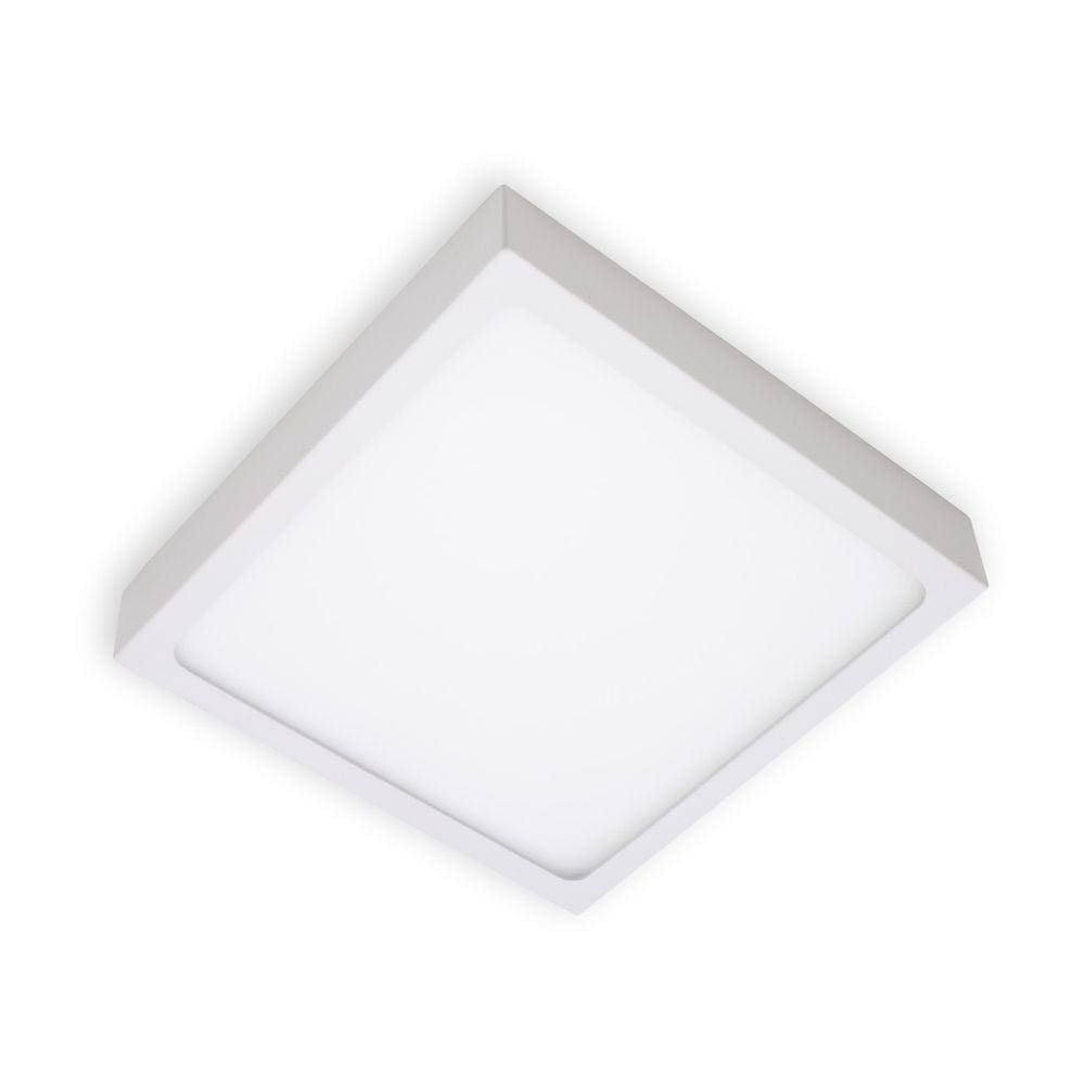 kit 3x Painel Plafon Led 15w Luminária Sobrepor 14x14cm Branco Frio 6000K St1043