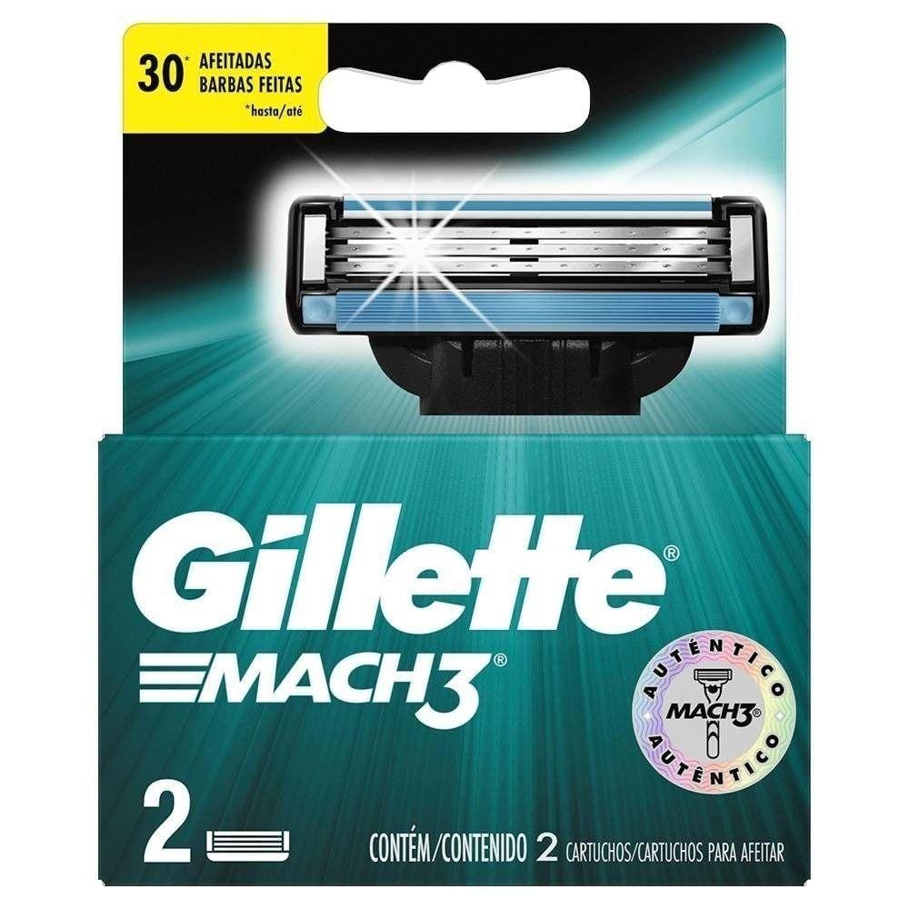 Gillette Mach3 com ( 2 unidades na caixa)