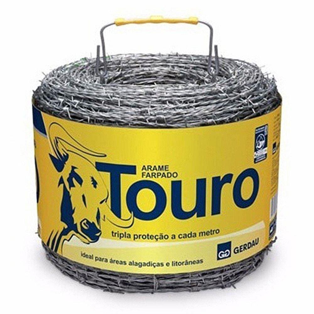 Arame Farpado Gerdau 500 m Touro para Cercas
