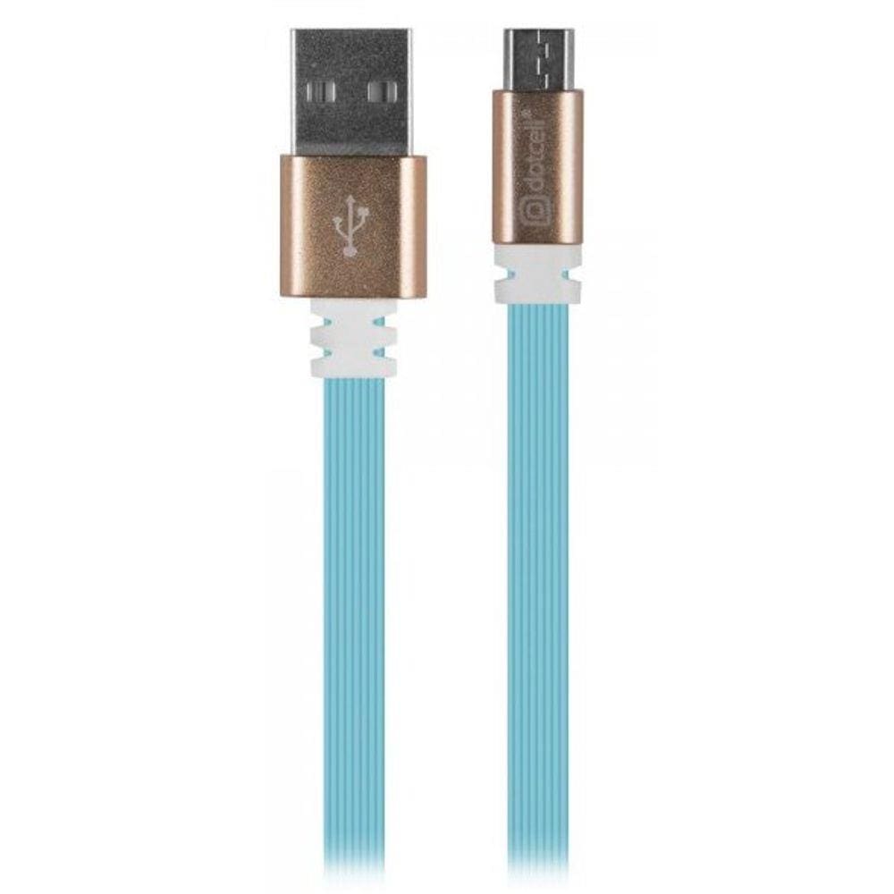 Cabo Micro USB V8 Smartphone - 1 Metro - Azul - Dotcell