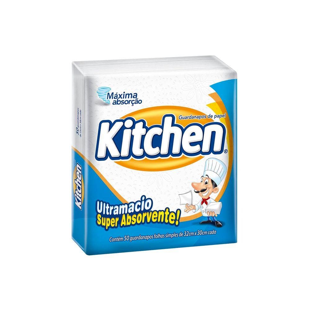Guardanapo Kitchen Grande com 50 Unidades