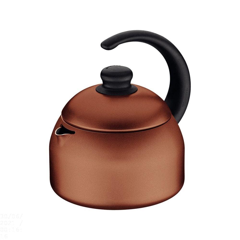 Chaleira Tramontina em Alumínio com Revestimento Interno e Externo Starflon Max Laranja 1,9 L Tramontina