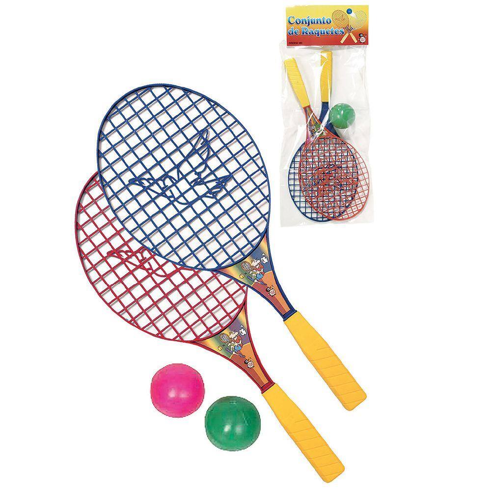 Jogo Infantil - Raquetes 2 Em 1 - Tênis E Badminton - Dm Toys em