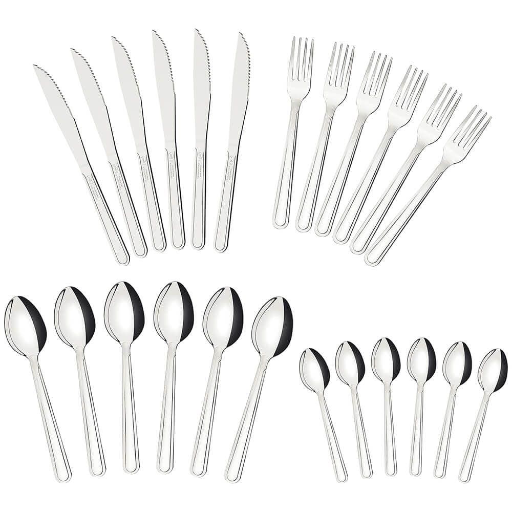 Faqueiro Tramontina Inox Búzios 24 Peças