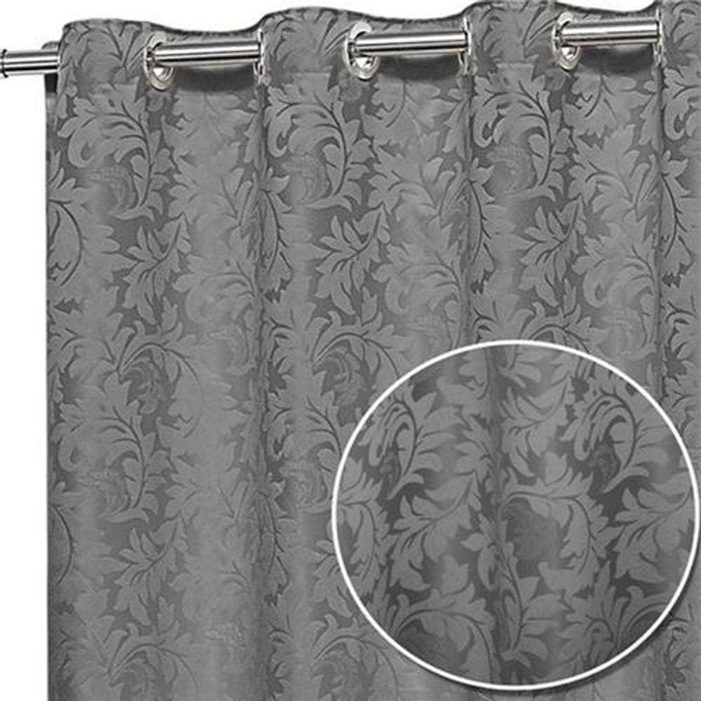 cortina para sala quarto em tecido jacquard 3,00x2,80