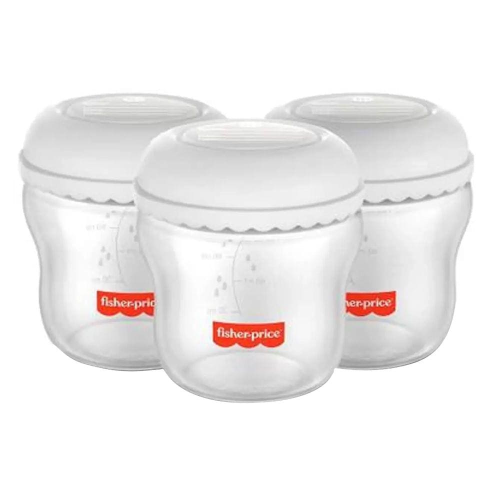 Frasco para Armazenar Leite Fisher Price Mom`s Essentials 3 Unidades 150ml cada