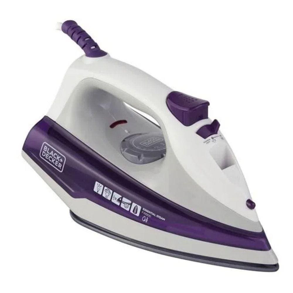 Ferro de Passar Roupa A Vapor e Seco Black Decker Roxo