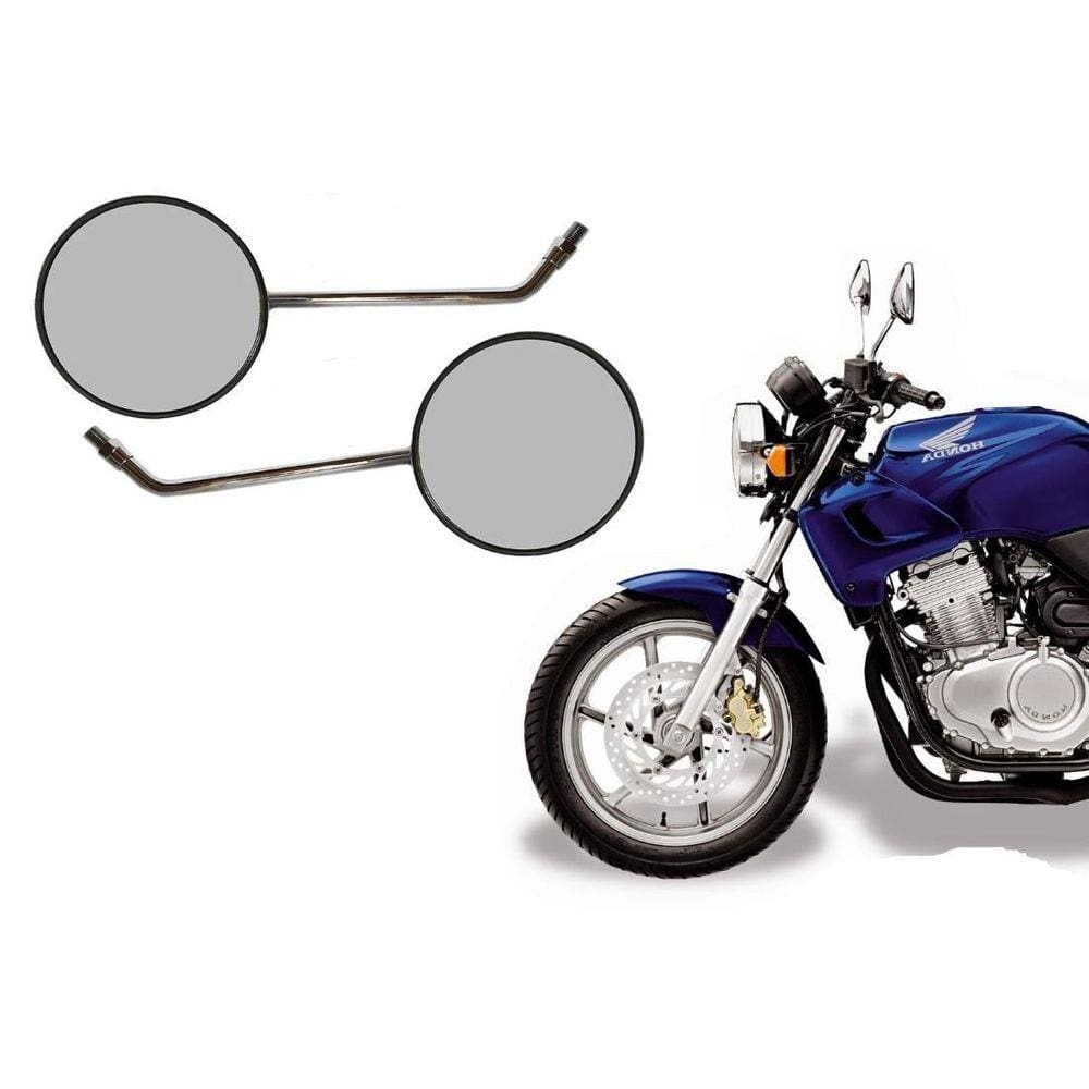 Par Retrovisor Cb 500 Antiga Rosca Motos Honda Universal M10