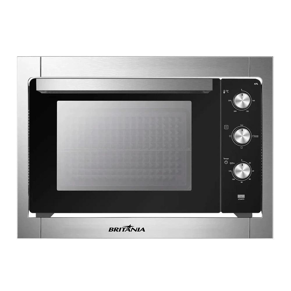 Forno Elétrico de Embutir Britânia 47L Limpeza Prática 220V