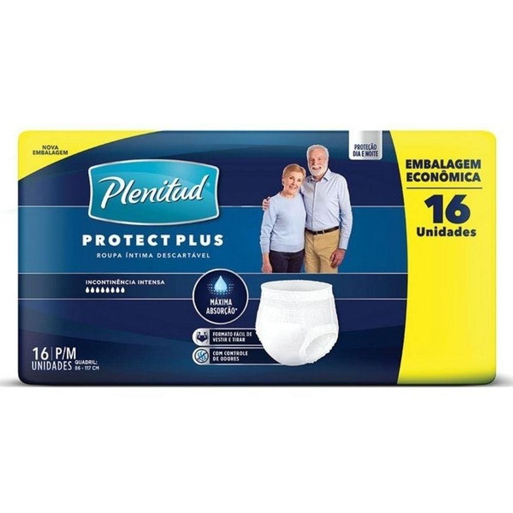 Fralda - Calça Adulto Plenitud Protect Plus P/M