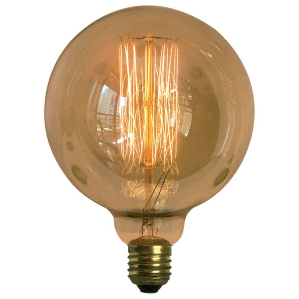 Lâmpada Filamento De Carbono Retrô G125 40w E27