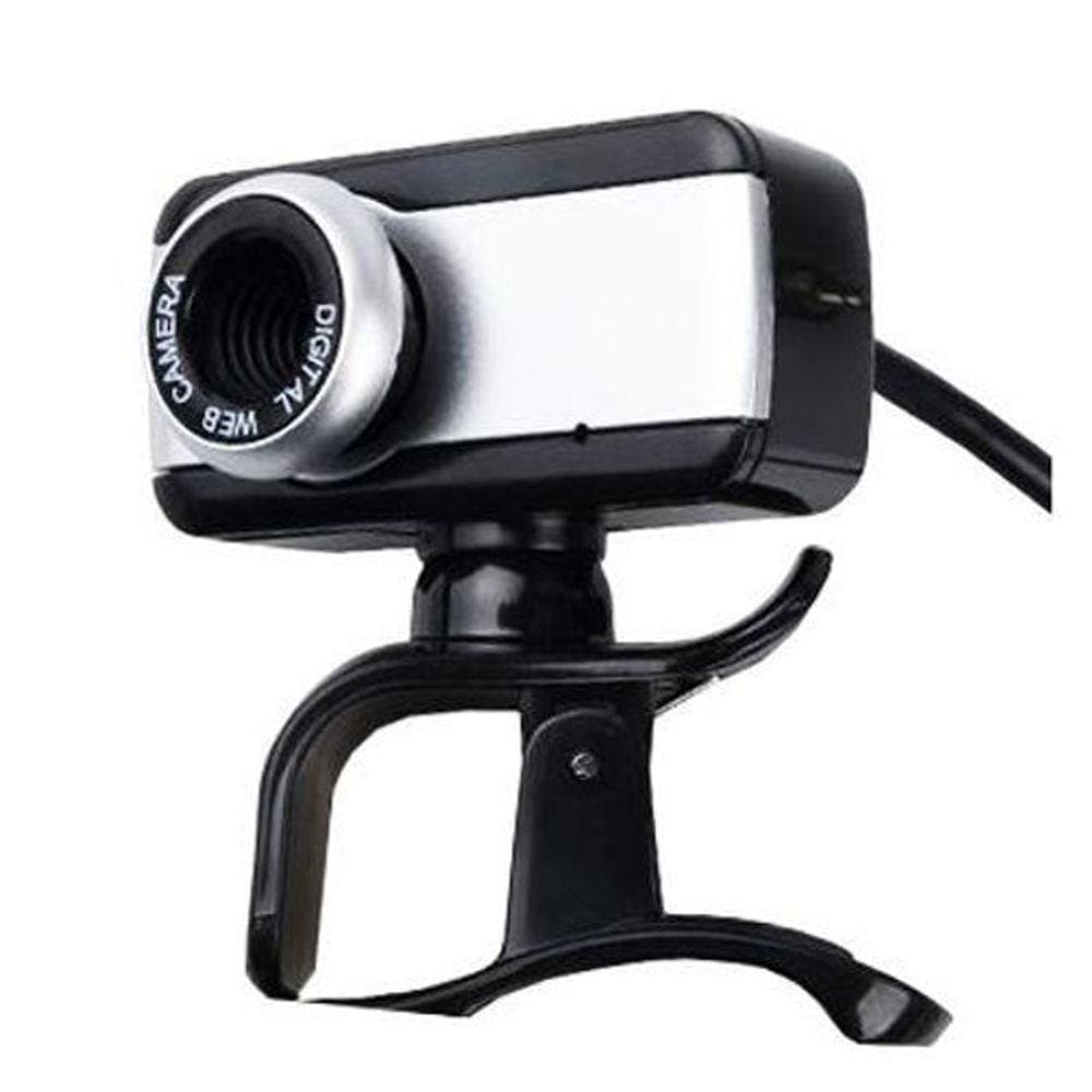 Web Cam Brazilpc V4 1.5M Com Microfone Preta/Prata