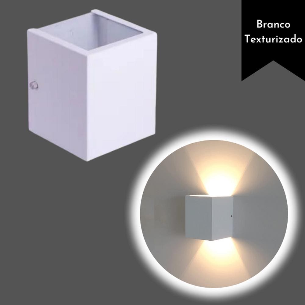 Arandela 2 Focos de Luz em Alumínio- Soquete G9 (6201)