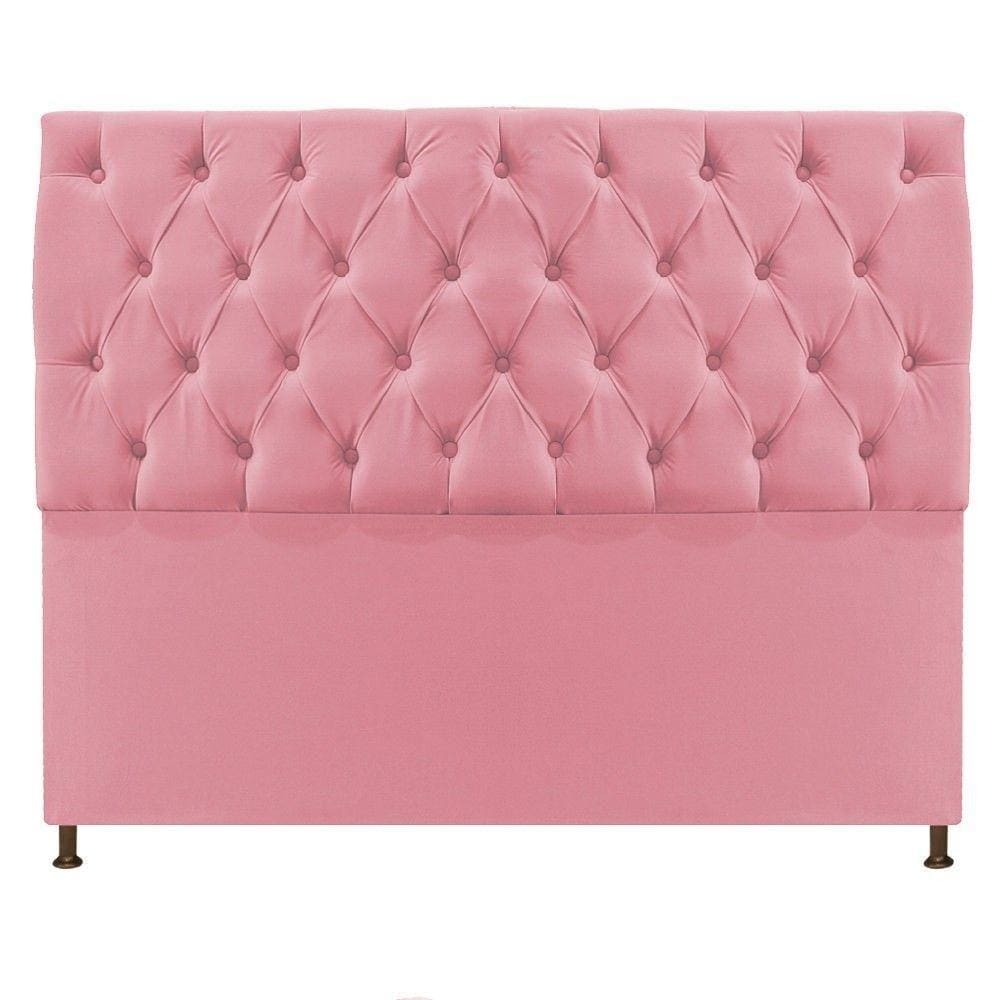 Cabeceira Sofia 195cm Rosa Bebê