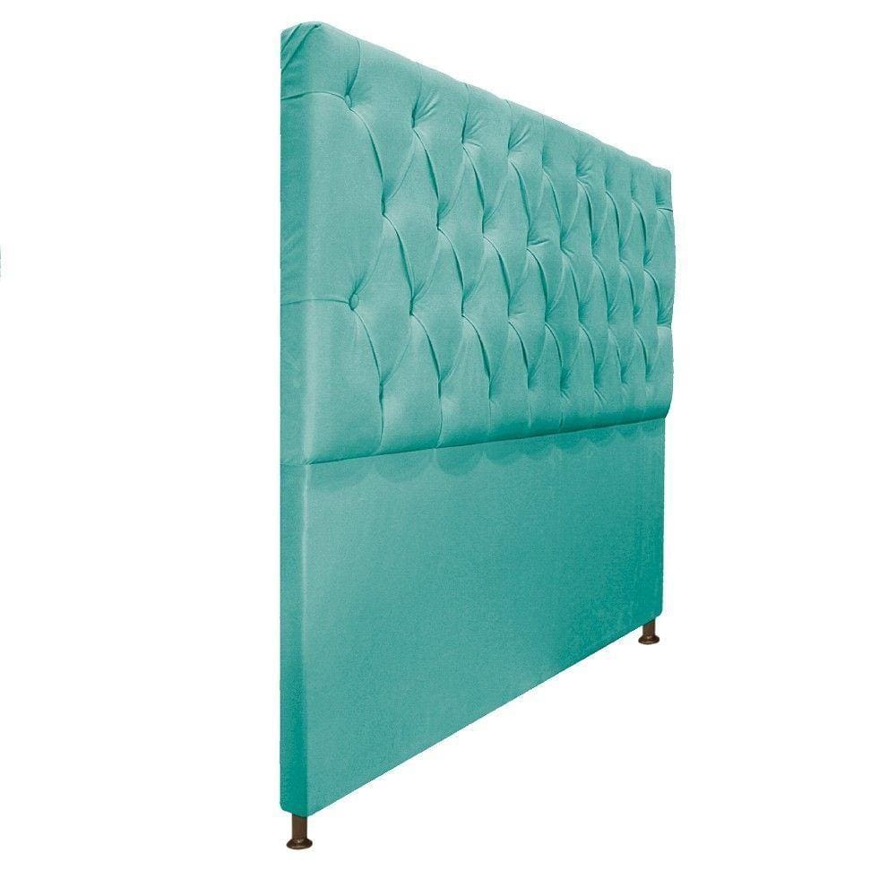 Cabeceira Sofia 160cm Azul Tiffany