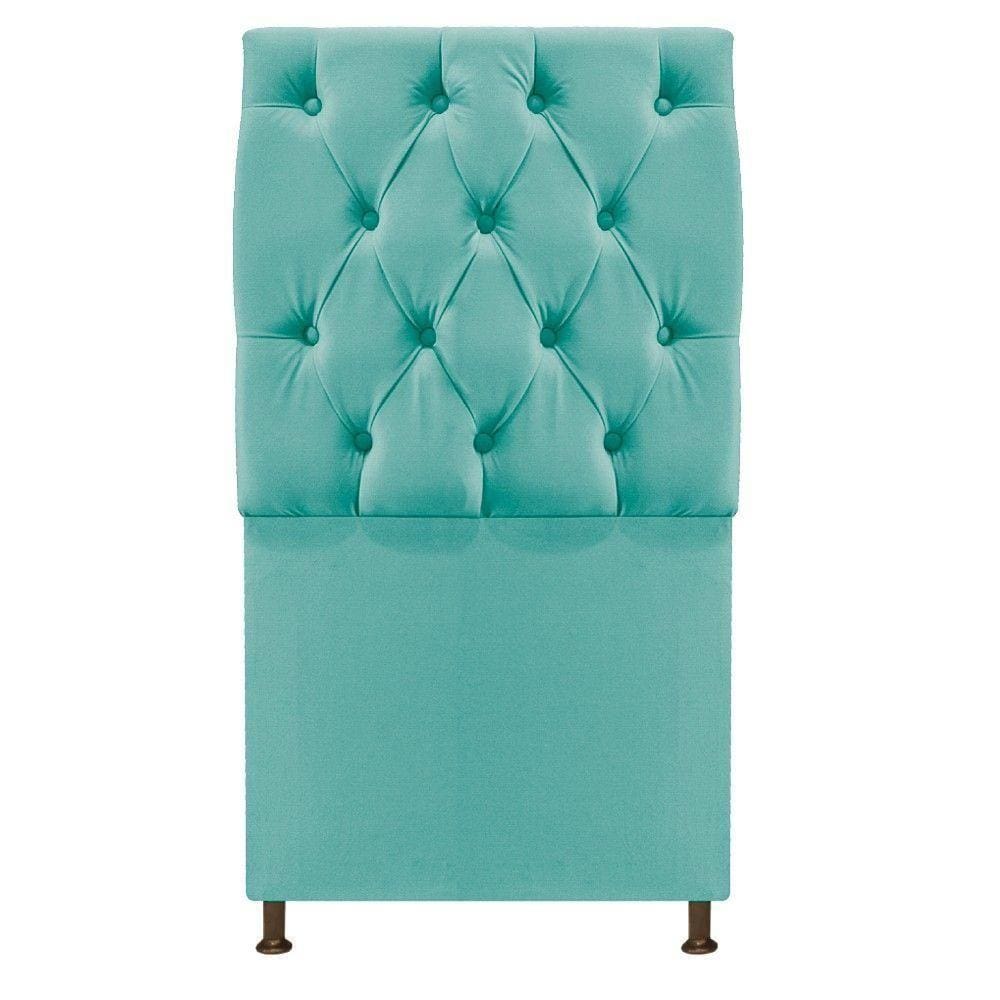 Cabeceira Sofia 90cm Azul Tiffany