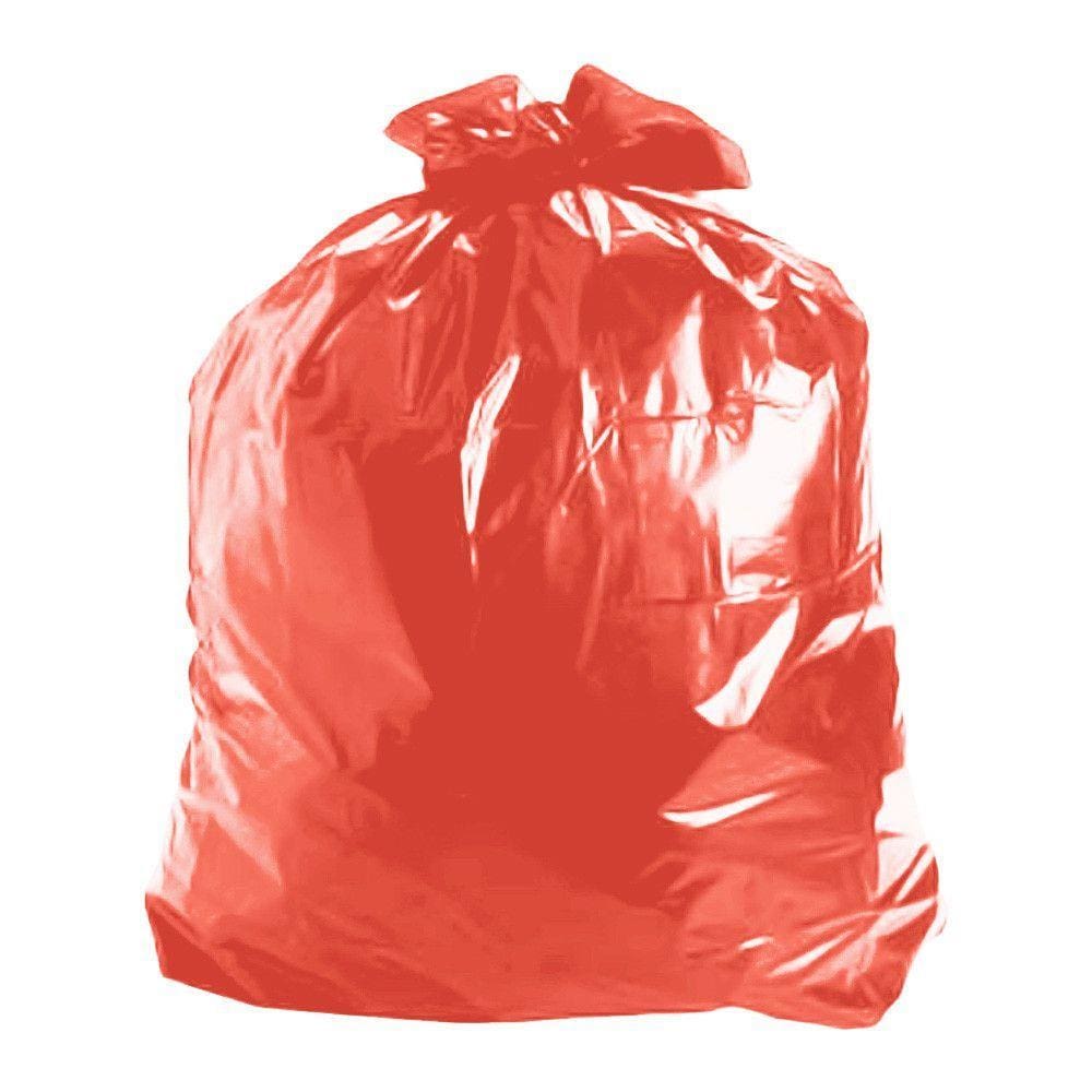 Pacote saco lixo VERMELHO P7 100L 100un - reforçado
