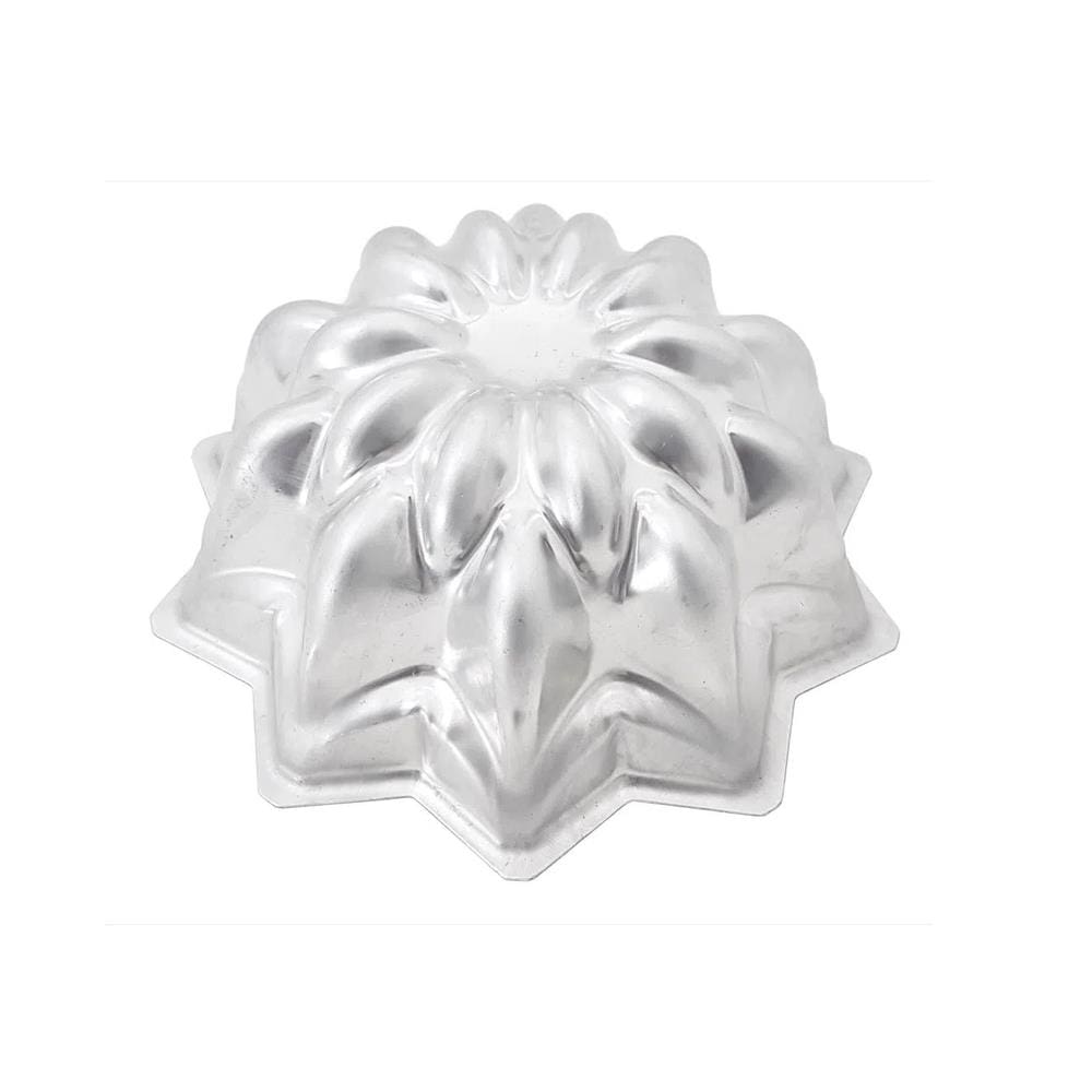 Forma De Bolo Cascata 22 X 9 Cm Em Alumínio
