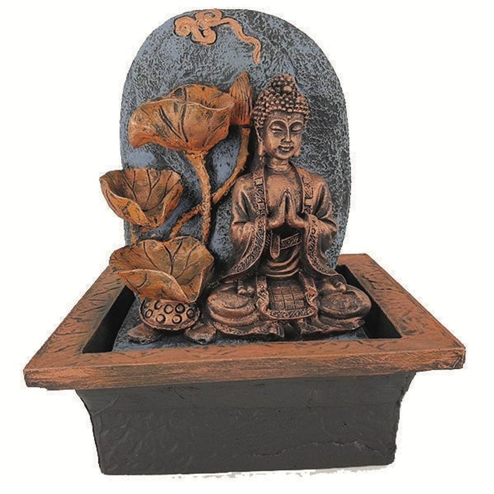 Fonte De Água Buda Folhas 01076