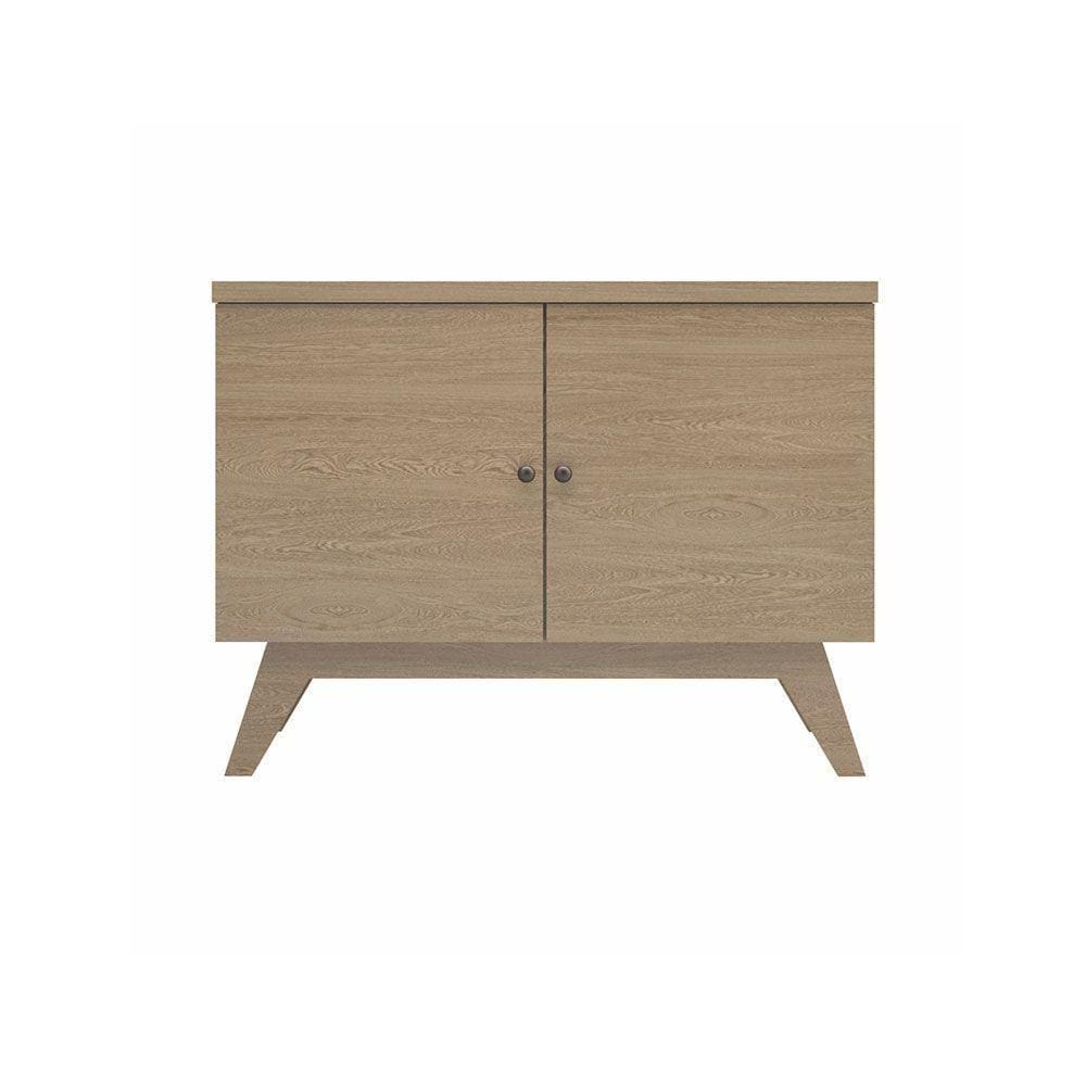 Aparador Balcão Retrô 02 Portas Carvalho 120cm