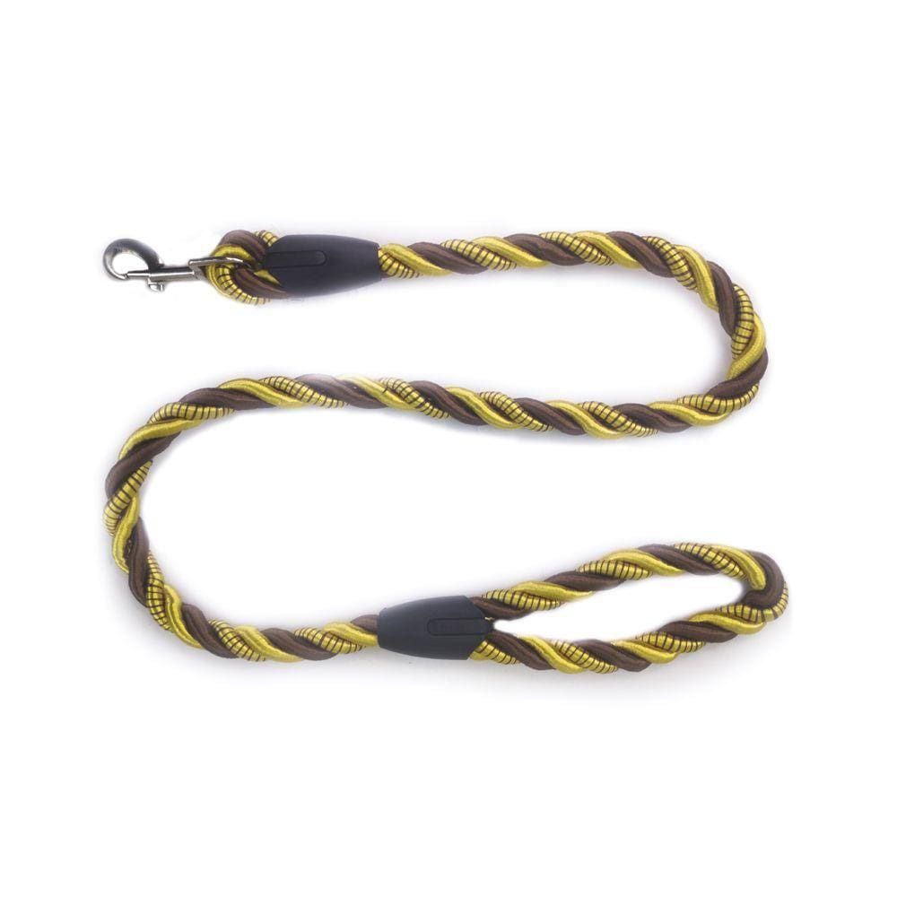Coleira Corda De Nylon Guia Trançada Cachorro Pequeno Medio