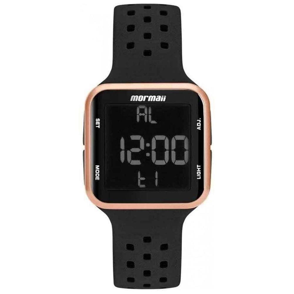 Relógio MORMAII feminino digital quadrado MO6600/8J