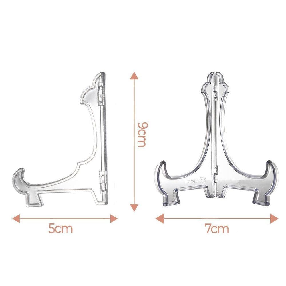 Kit 6 Suportes Para Pratos E Azulejos Transparente 9Cm